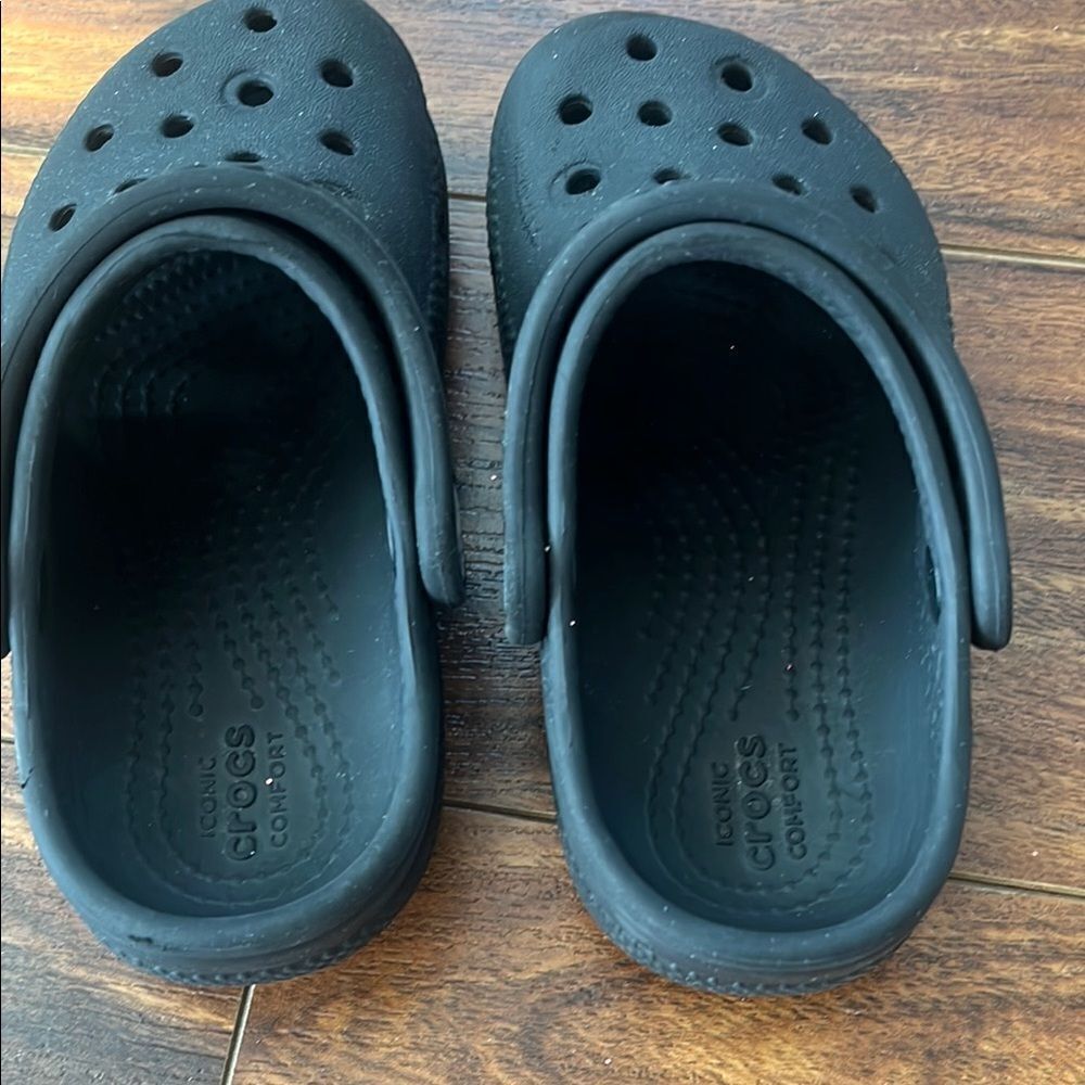 Crocs Kids Black Clogs - Picture 3 of 5